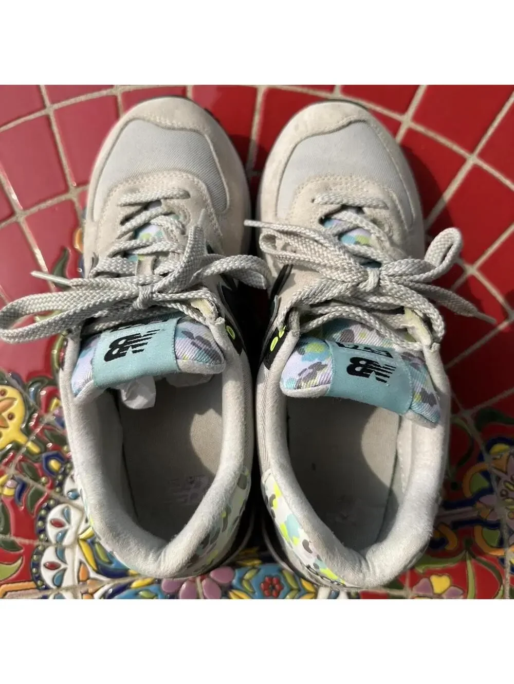 New Balance Women's Grey and Multi Trainer
